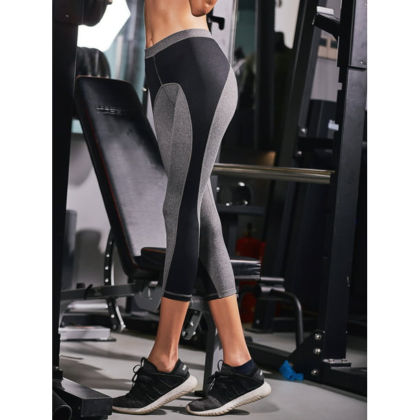 Curve Muse Women Slim Fit High Waist Yoga Pants Leggings Workout Activeware 2PK 